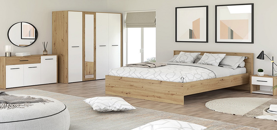 Sypialnia Varadero Dąb Artisan/Biały